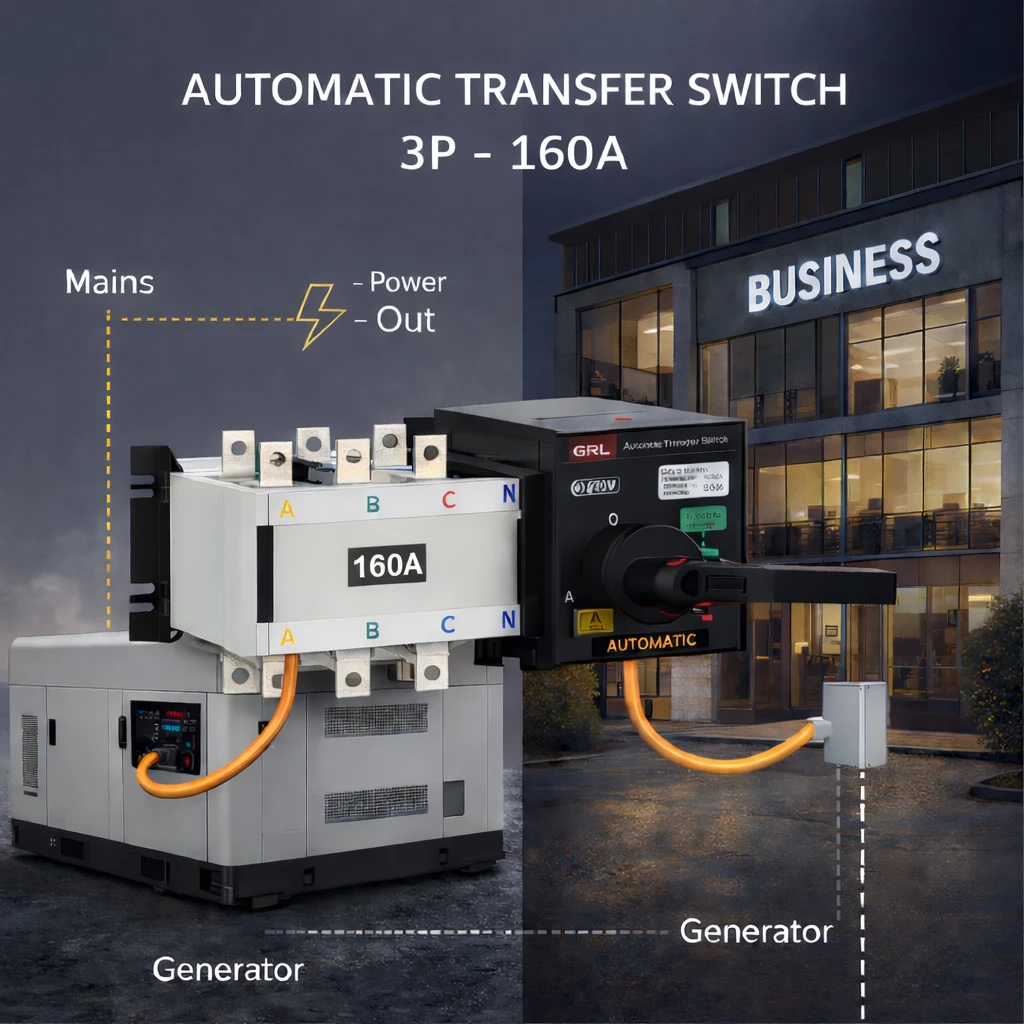ATS ndërprerës automatik 3P 160A HGLD-160A/3