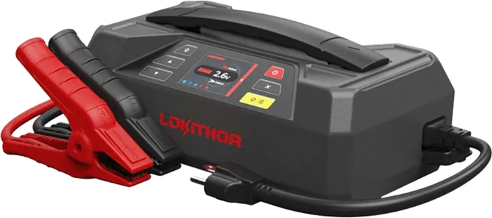 Starter baterie Lokithor JTC4250 4250A 89.6Wh 7000mAh 6V/12V LiFePO4 me Bluetooth, set, e zezë