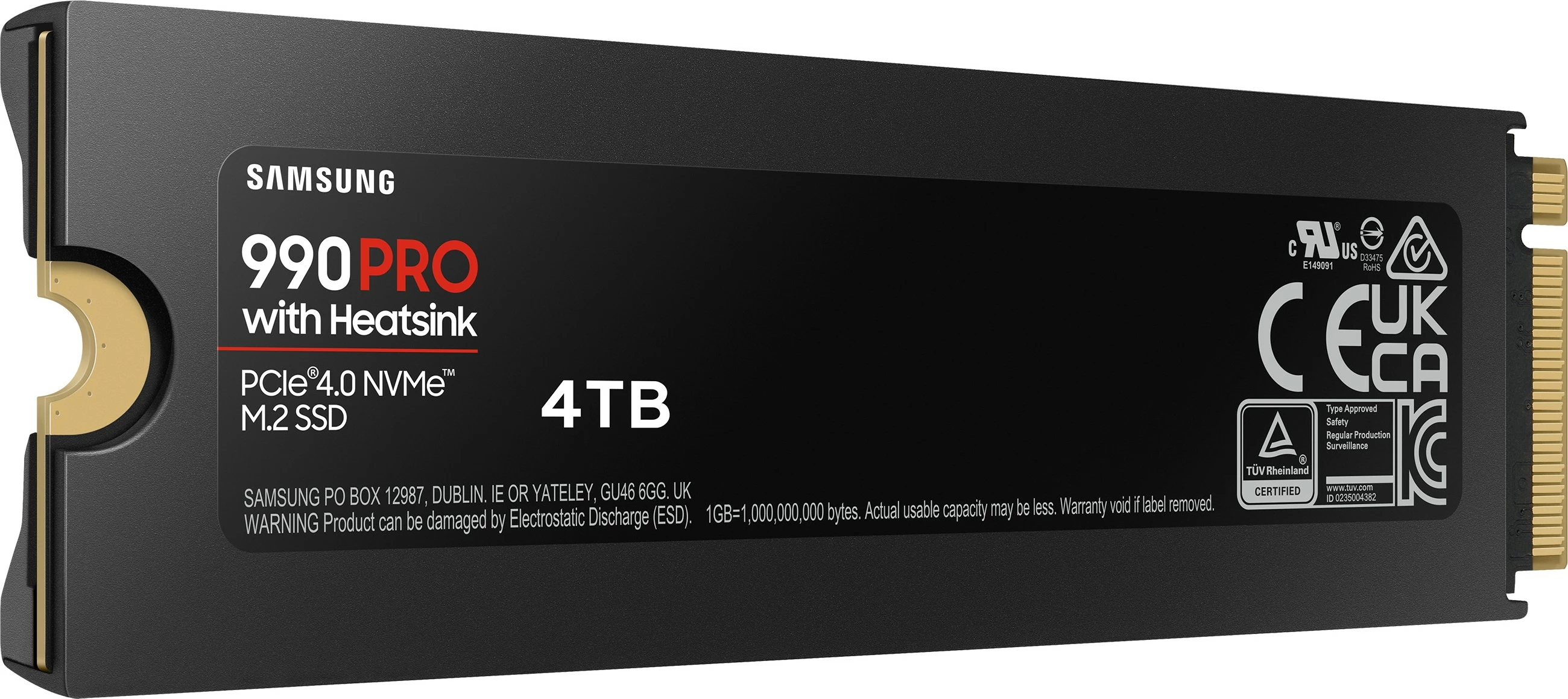 SSD Samsung 990 Pro, 4 TB, M.2, 7450 MB/s
