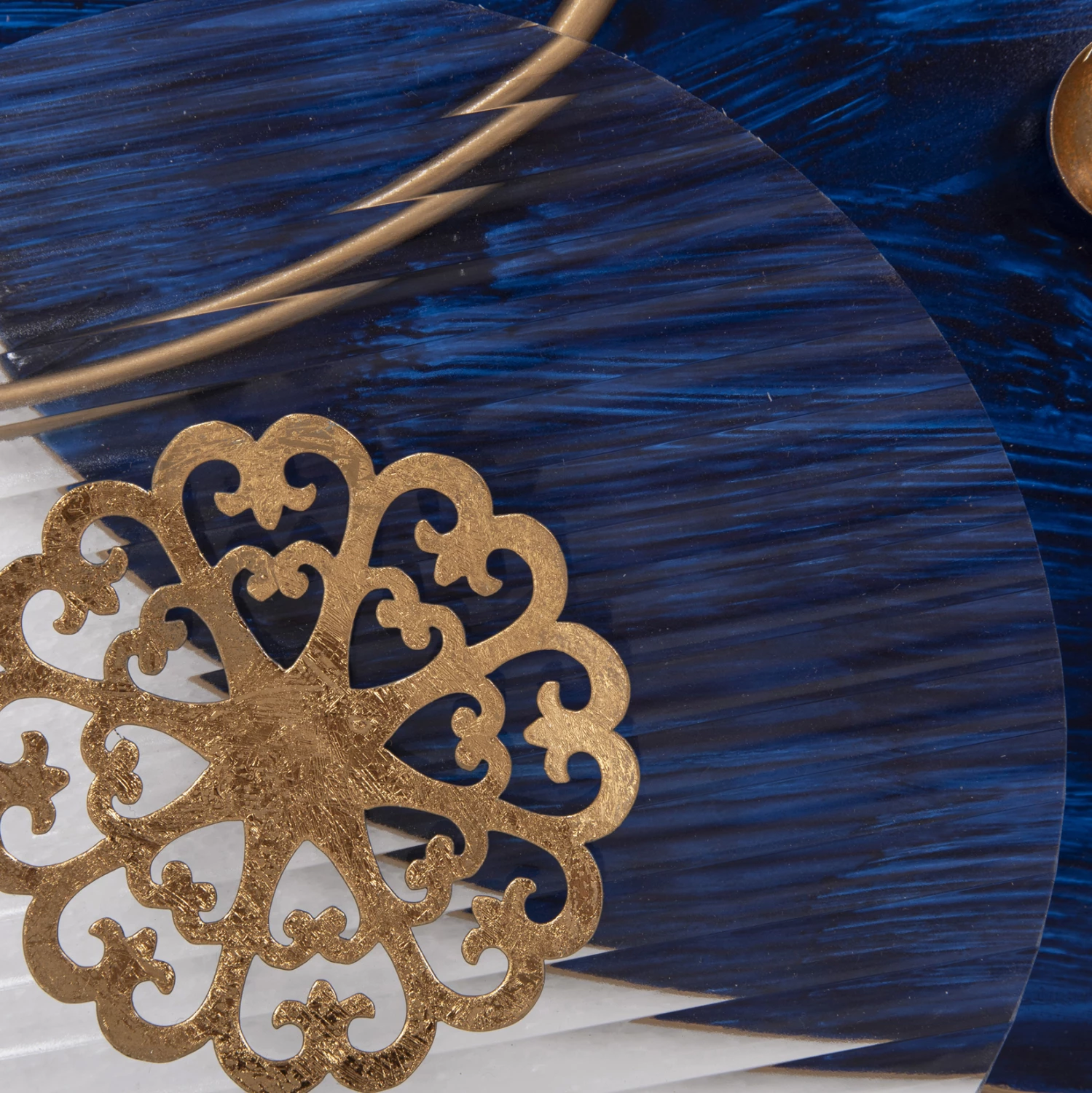 Dekor muri FH4207 metalik, ngjyra blu, 87x54 cm