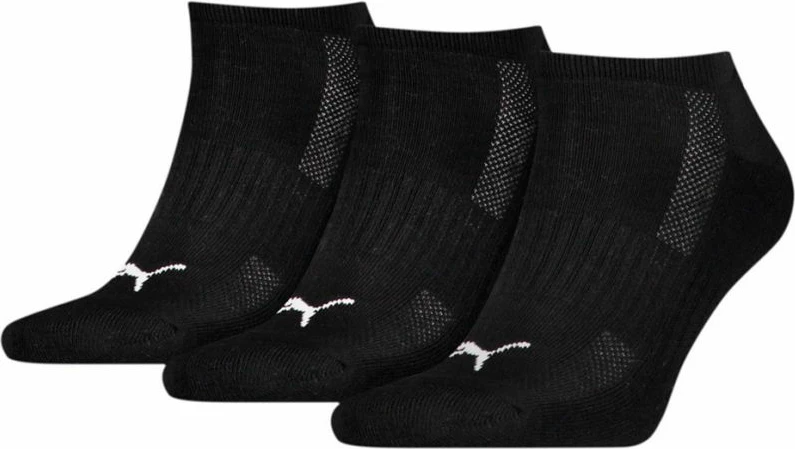 Çorape të ulëta Puma për Meshkuj, Femra dhe Fëmijë, paketë me 3 copë, të zeza