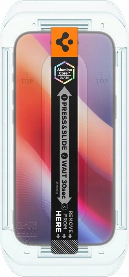 Xham i kalitur Spigen Glas.tr EZ Fit për Apple iPhone 17 Air, 2 copë, transparent