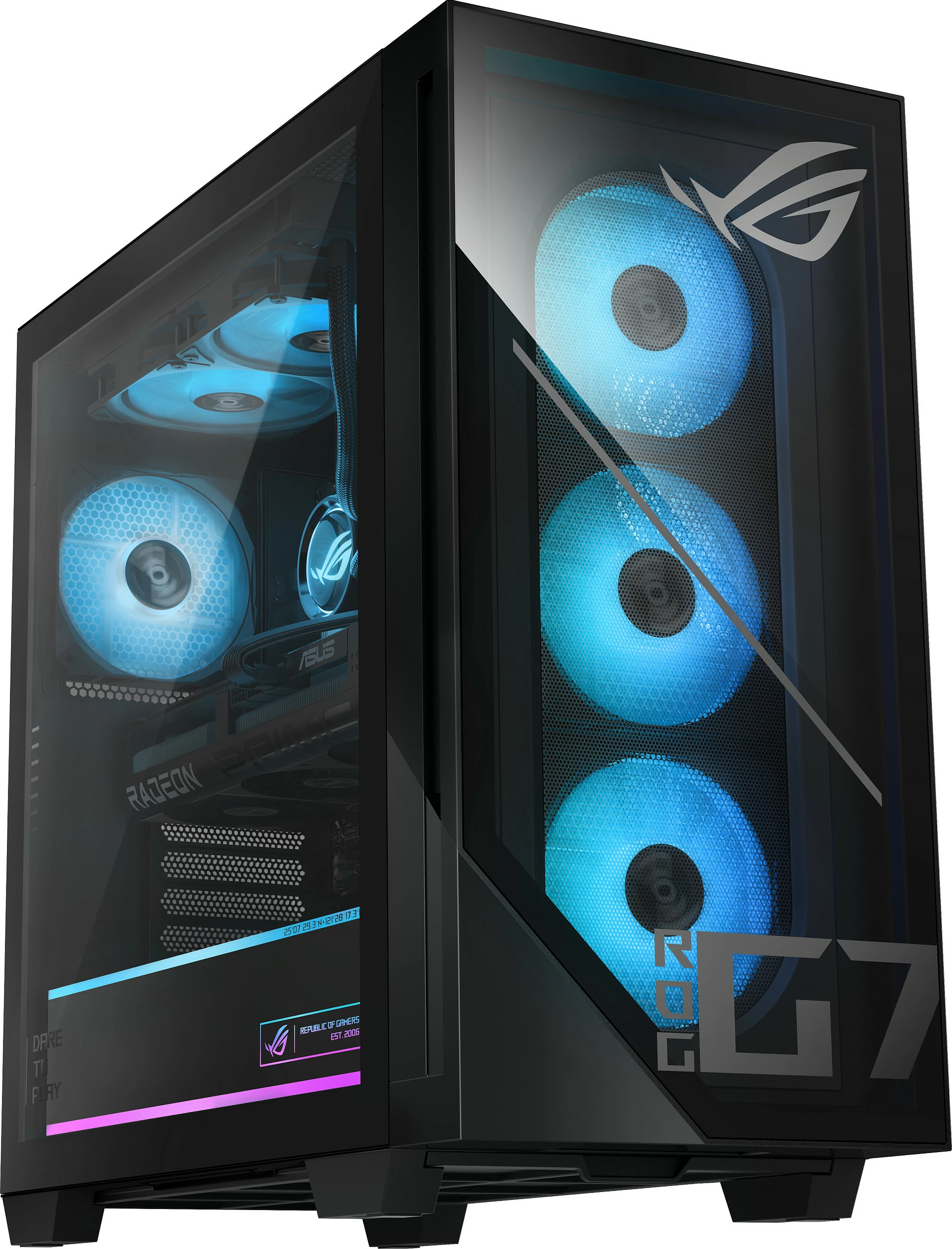 Kompjuter gaming ASUS ROG GM700 GM700TZ-R9800X283W, Ryzen 7 9800X3D, 32GB RAM, 2TB SSD, Radeon RX 9070 XT, Windows 11 Home, e zezë