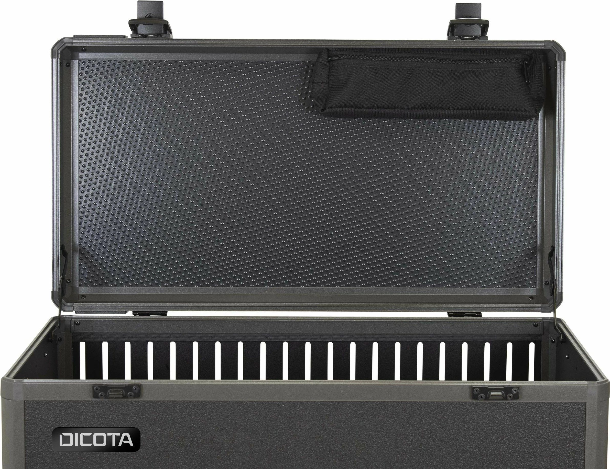 Karrocë karikimi DICOTA Charging Trolley 20 Tableta/Ultrabook CH version, e zezë