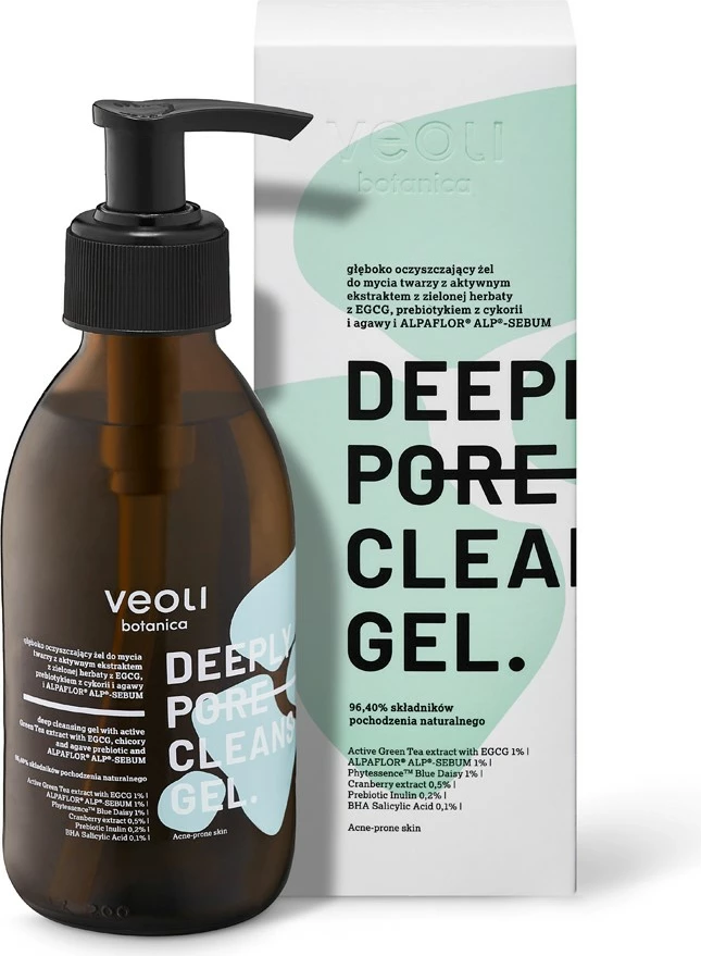Xhel pastrues fytyre për femra Veoli Botanica Deeply Pore Cleansing Gel 200ml