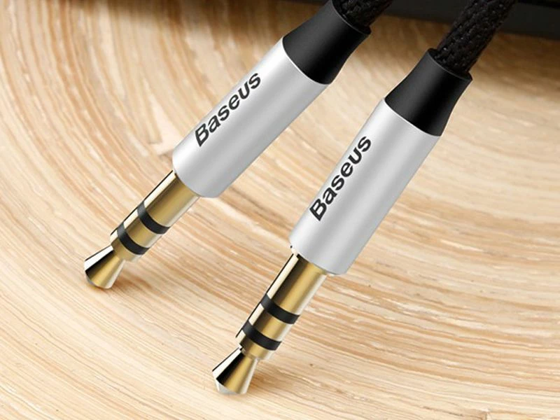 Kabllo audio Baseus Yiven Audio M30 3.5mm Jack–3.5mm Jack 1m, e zezë