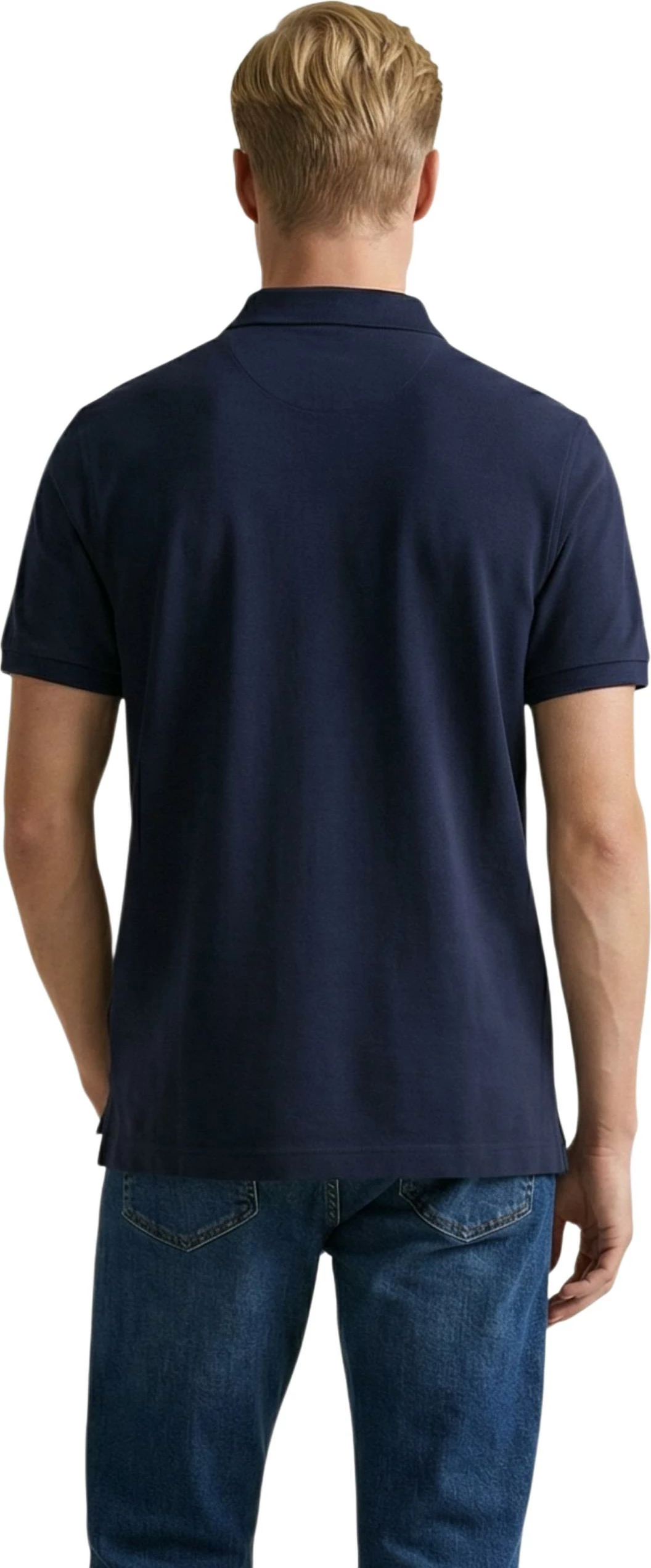 Maicë polo për meshkuj Gant REG SHIELD SS PIQUE 2601.002210, blu navy [Madhësia: S]