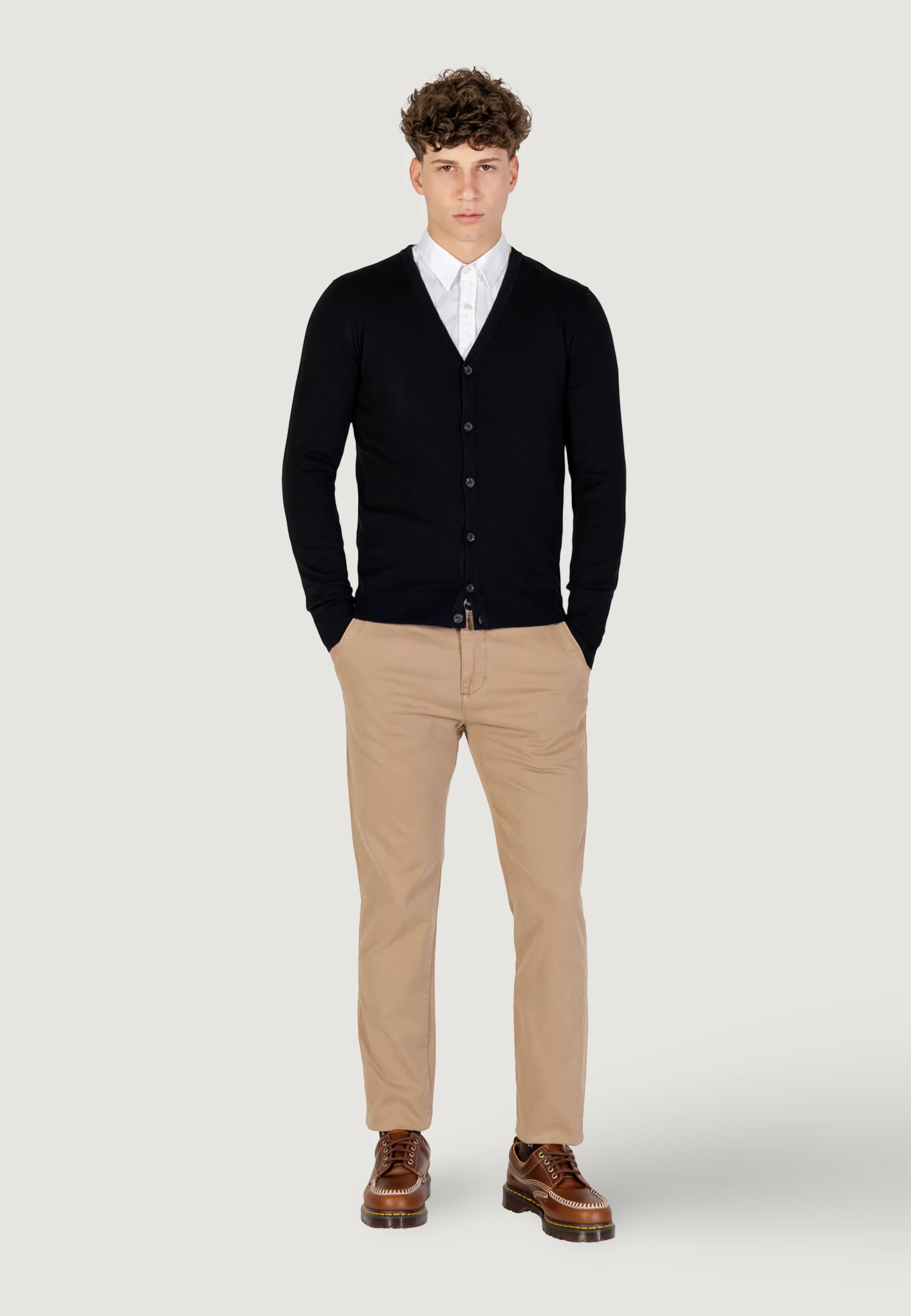 Kardigan për meshkuj YOS Cardigan V 3005900, i zi [Madhësia: M]