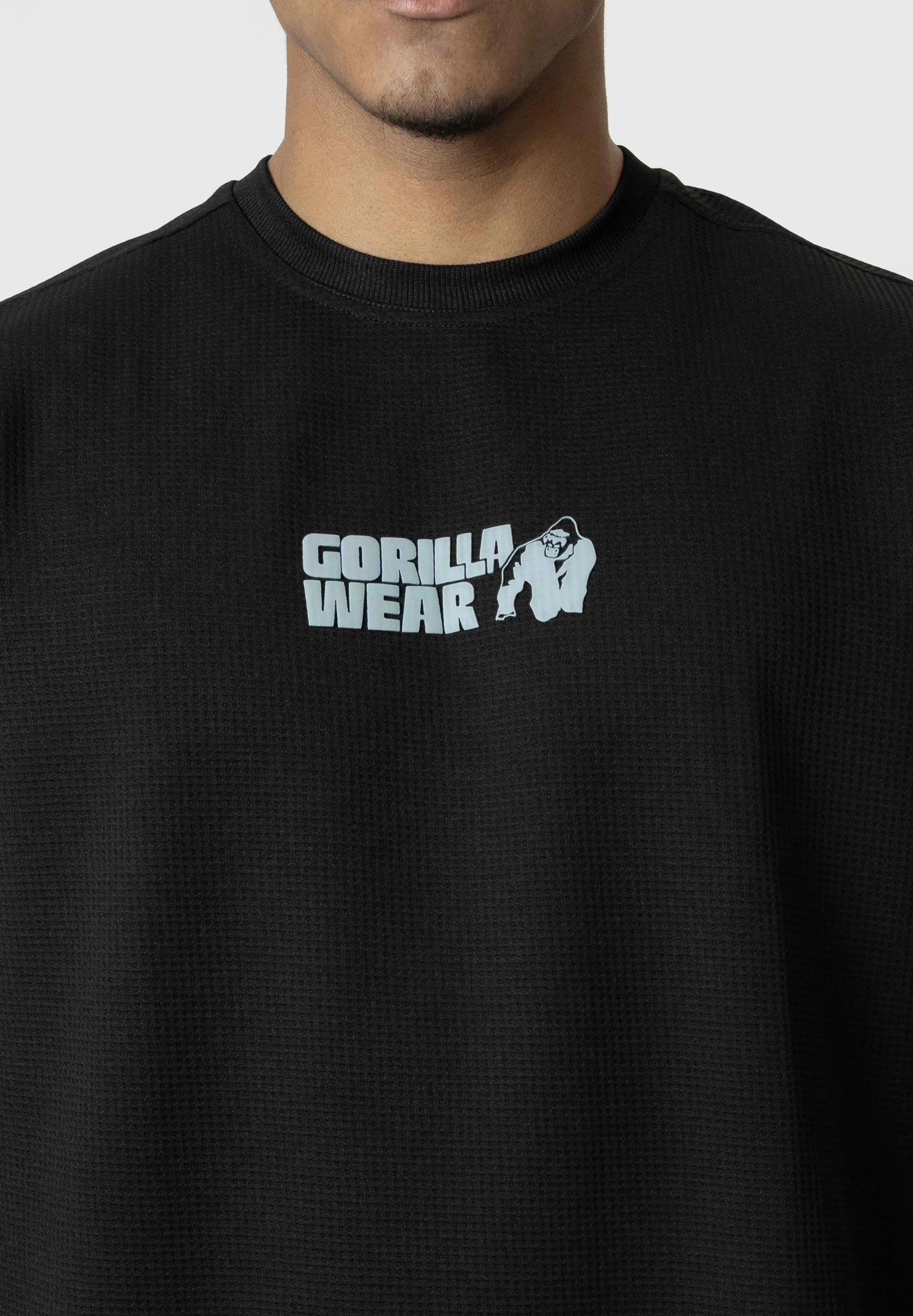 Idaho Oversized Waffle T-Shirt - Black [Madhësia: M]