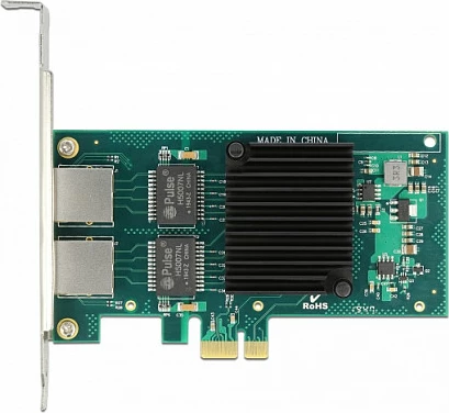 Kartë rrjeti PCIe DeLOCK i350, 2x RJ45 Gigabit LAN