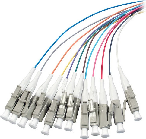 Pigtail fibër optike EFB Elektronik, LC single mode (M), multikolore