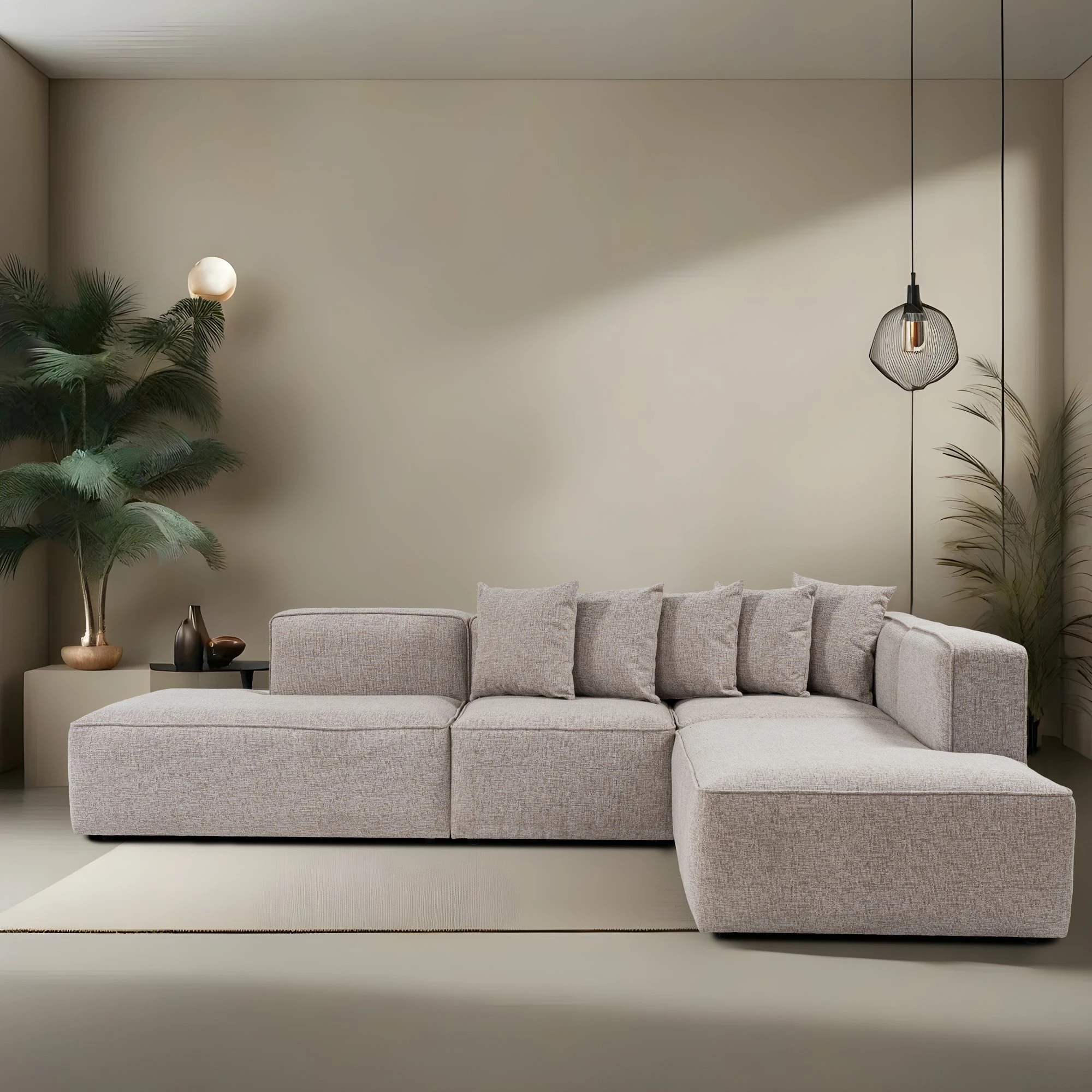 Këndare Atelier del Sofa, More B (M4-M2-M1-M3), ngjyrë moka, 4 pjesë