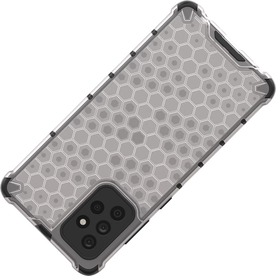 Mbështjellës Hurtel Honeycomb Case për Samsung Galaxy A72 4G, transparent