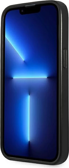 Mbështjellës Guess SaffianoTriangle Logo për iPhone 14 Pro 6.1", argjend