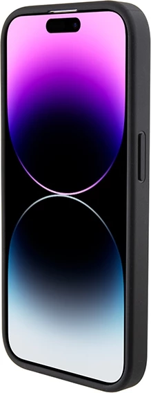 Mbështjellës Ferrari Perforated Waves Metal Logo për iPhone 15 Pro, i zi