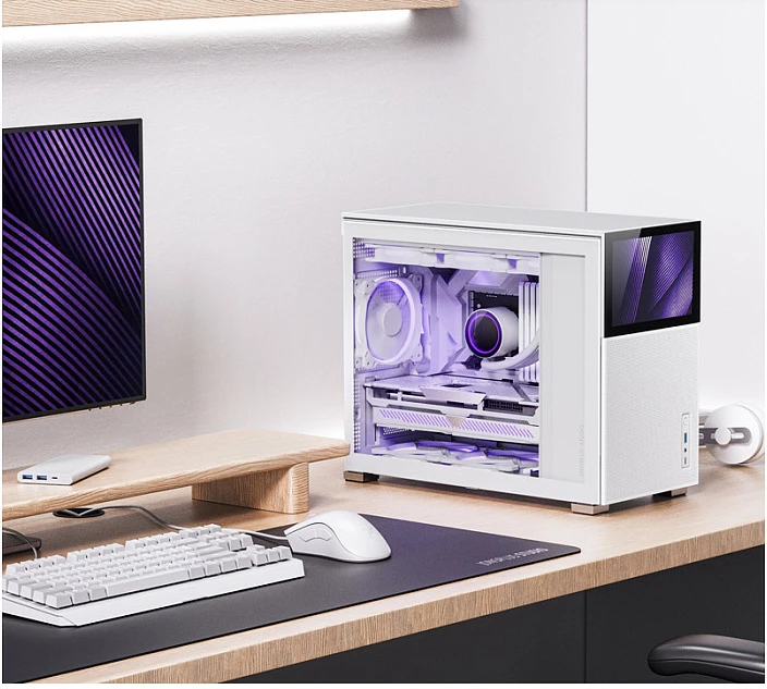 Kasë Jonsbo D31 MESH Screen, micro-ATX, tempered glass, e bardhë