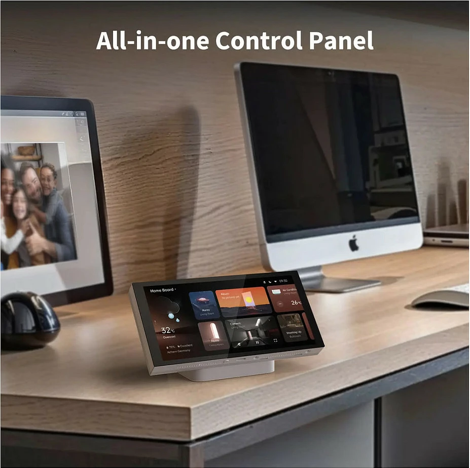Panel kontrolli smart home Aqara Panel Hub S1 Plus, ekran me prekje, Wi‑Fi Dual-Band, Zigbee 3.0/Matter, i zi