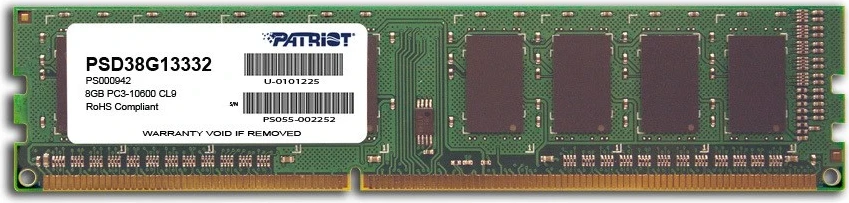 Ram memorie Patriot Memory, DDR3, 8GB,1333 MHz