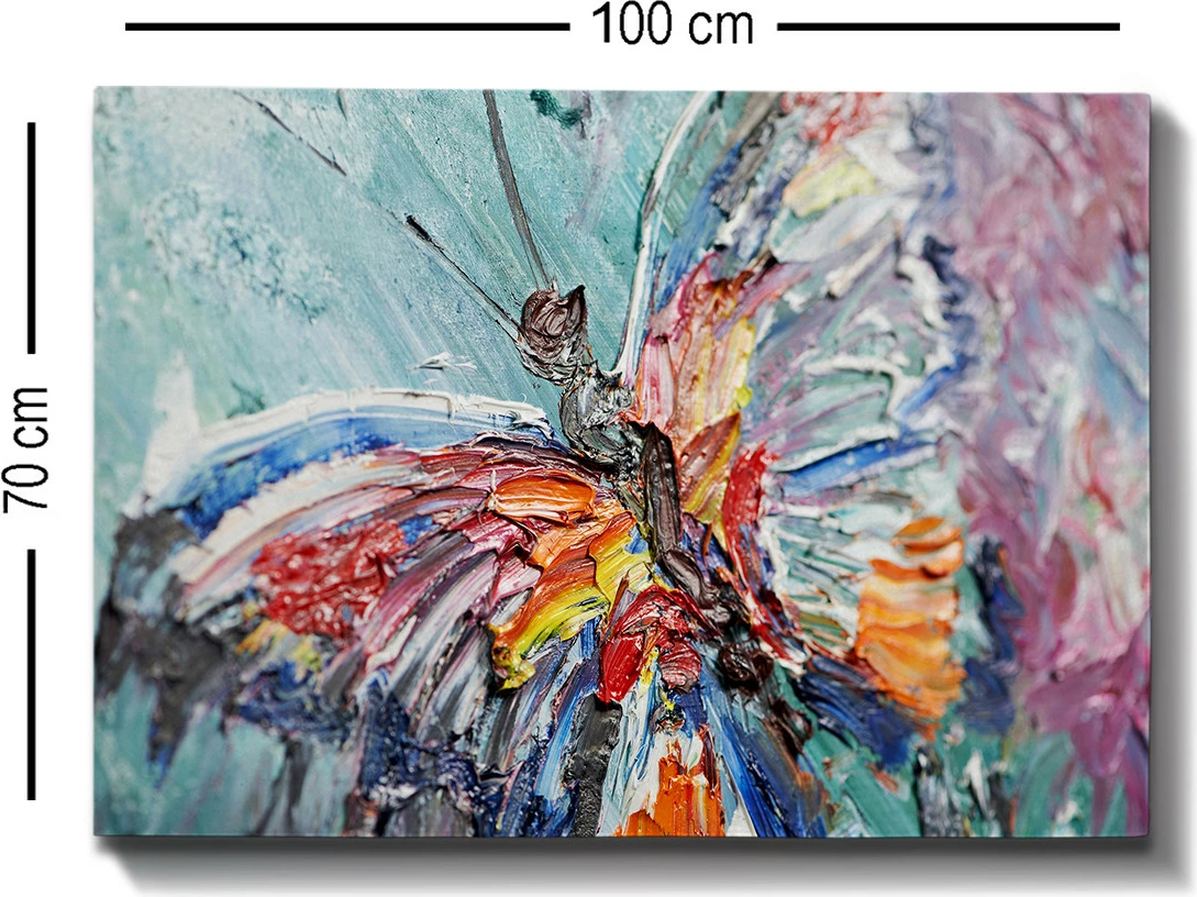 Pikturë dekorative në kanavacë, shumëngjyrëshe, 70x100cm, kornizë druri, Wallity Kanvas Tablo 202