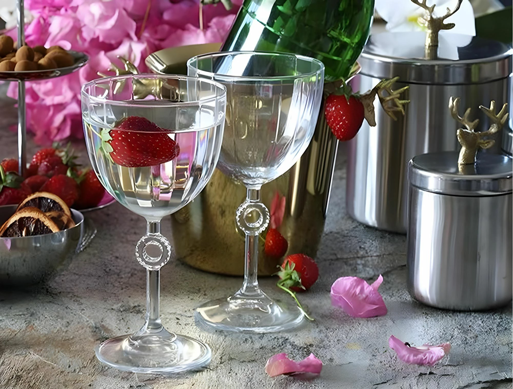 Set gotash prej qelqi (6 copë), Hermia Concept, Amore-KS - 270
