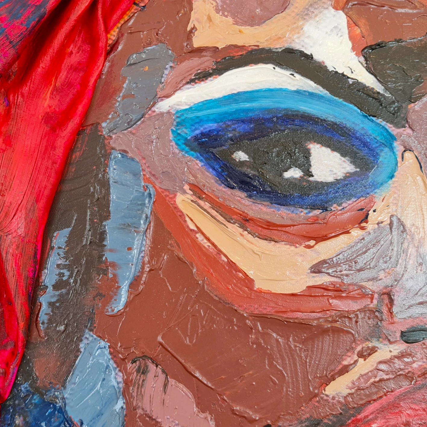 Pikturë dekorative me vaj, shumëngjyrëshe, Wallity, OPL1837326325 - 100x140 cm