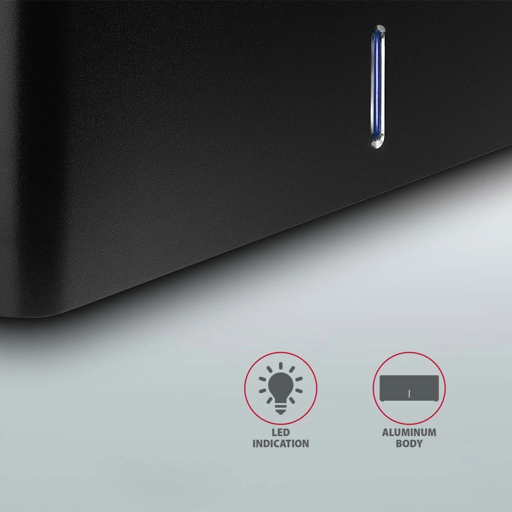 Docking station AXAGON ADSA-SN për HDD/SSD 2.5"/3.5", USB 3.2 Gen 1, e zezë
