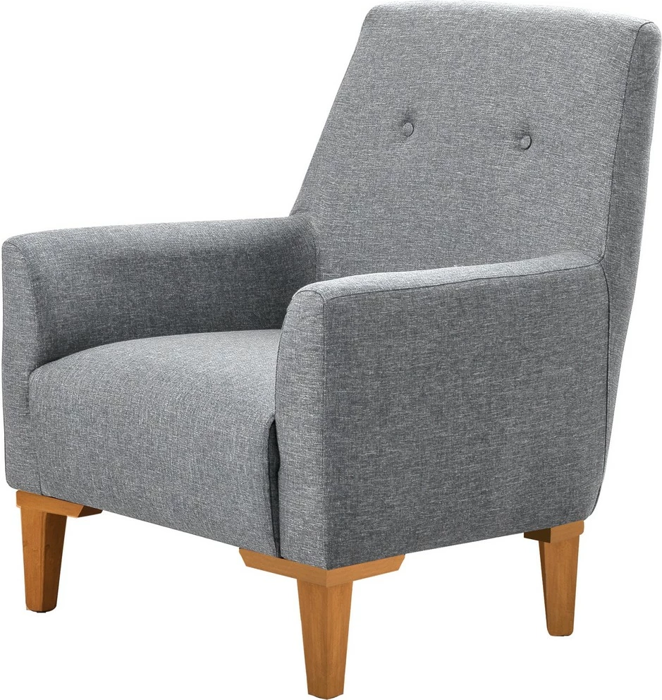 Set divani Atelier del Sofa, Vina, gri, këmbë dru Atlantic Pine