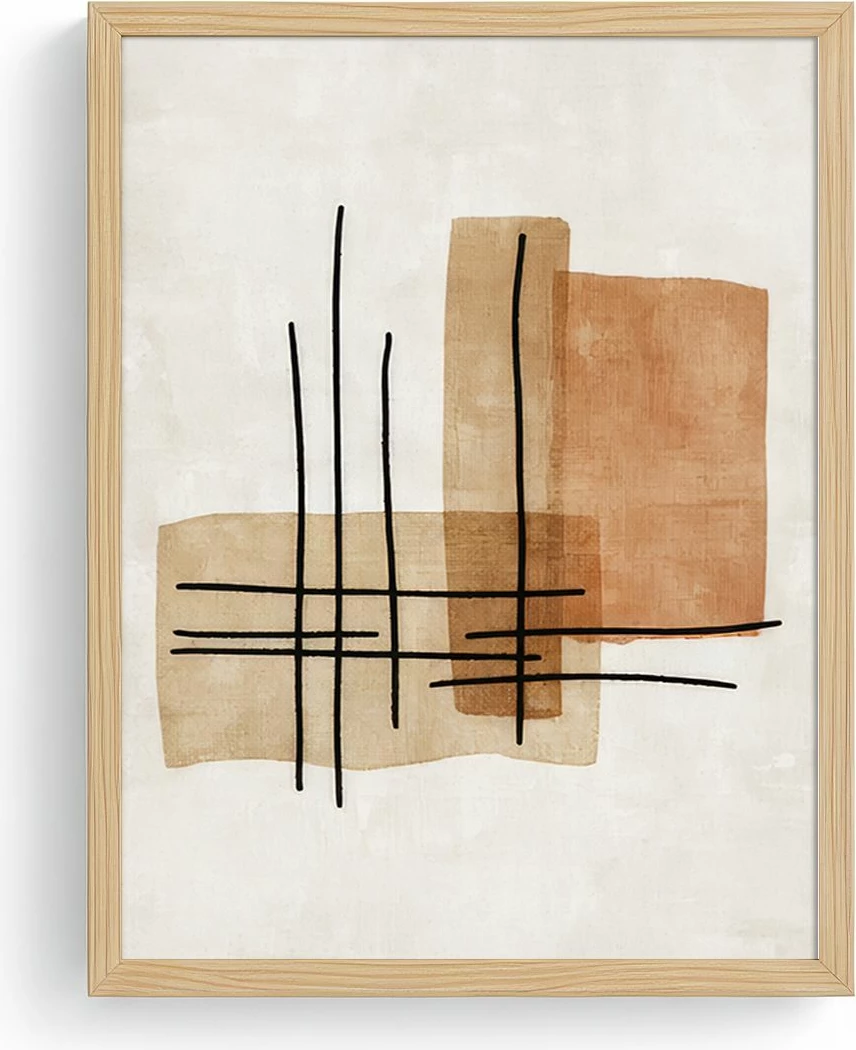 Pikturë dekorative me kornizë, MDF, Wallity, Huhu731, 40x60cm