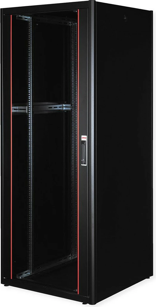 Kabinet rrjeti ROLINE Basic 42U, 19", 800x800mm, derë xhami, 600kg, i zi
