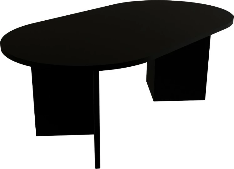 Tavolinë kafeje Skye Decor, Leo e madhe, e zezë