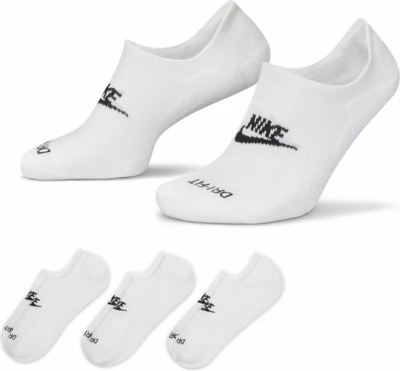 Çorape për meshkuj dhe femra Nike, të bardha