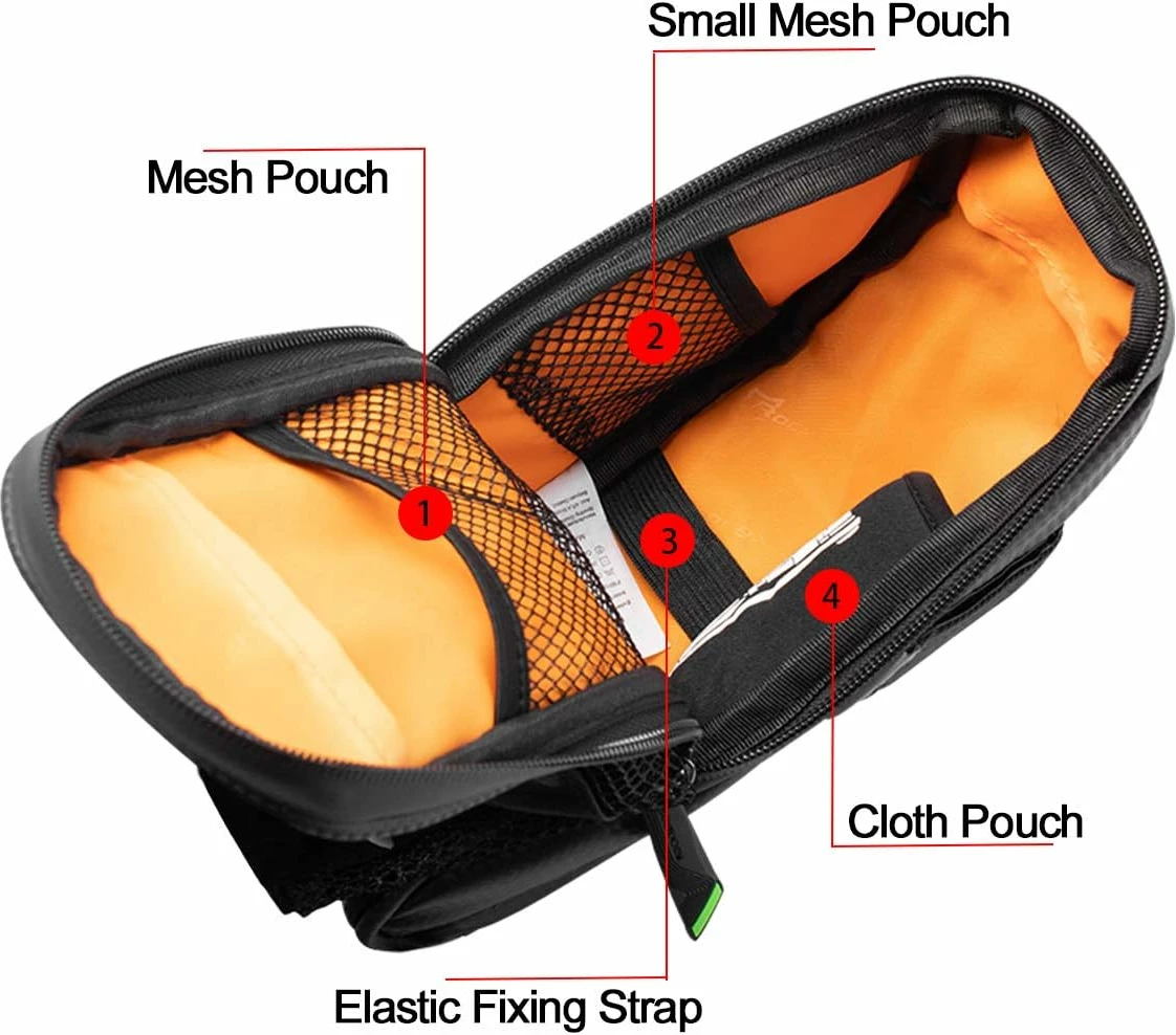 Çantë biçiklete Rockbros C7-1, 1.5L, e zezë, montim nën sedilje