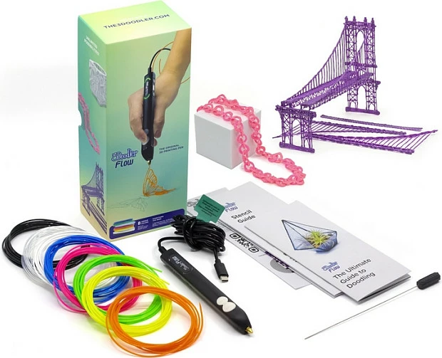 Filament PLA 3Doodler Flow 1.75mm, 20 ngjyra, 20 copë