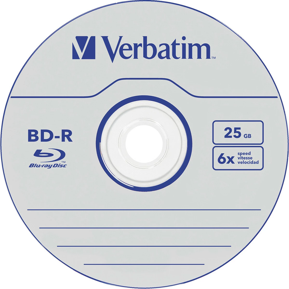 Disk Blu-ray Verbatim DataLife BD-R, 25GB, 6x, 25 copë
