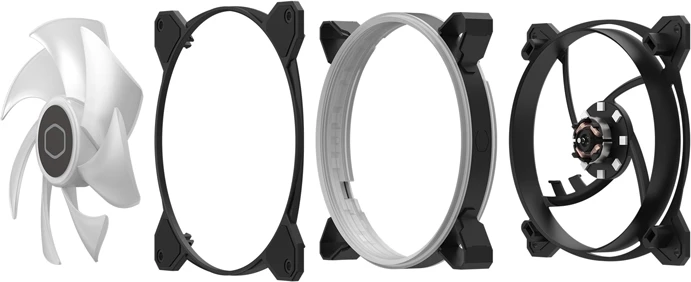 Ventilator kompjuteri Cooler Master MasterFan MF140 Halo2, 140mm, ARGB, i zi