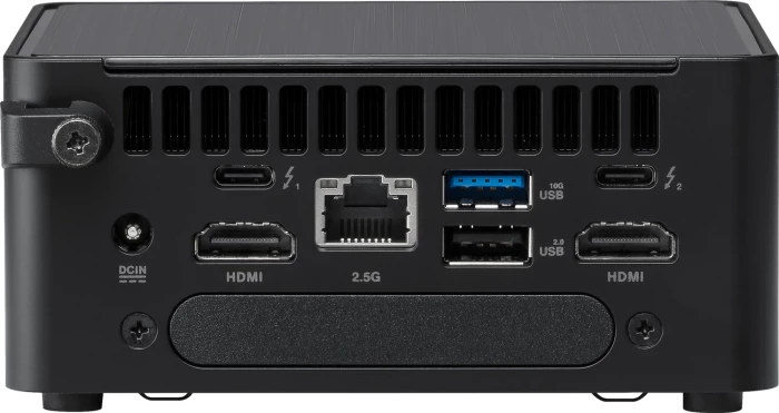 Mini kompjuter (NUC) ASUS NUC 14 Pro RNUC14RVHI300002I, Intel Core 3 100U, DDR5 SO-DIMM, M.2 NVMe, 2.5Gb LAN, Wi‑Fi 6E, Thunderbolt 4, pa OS, i zi 4