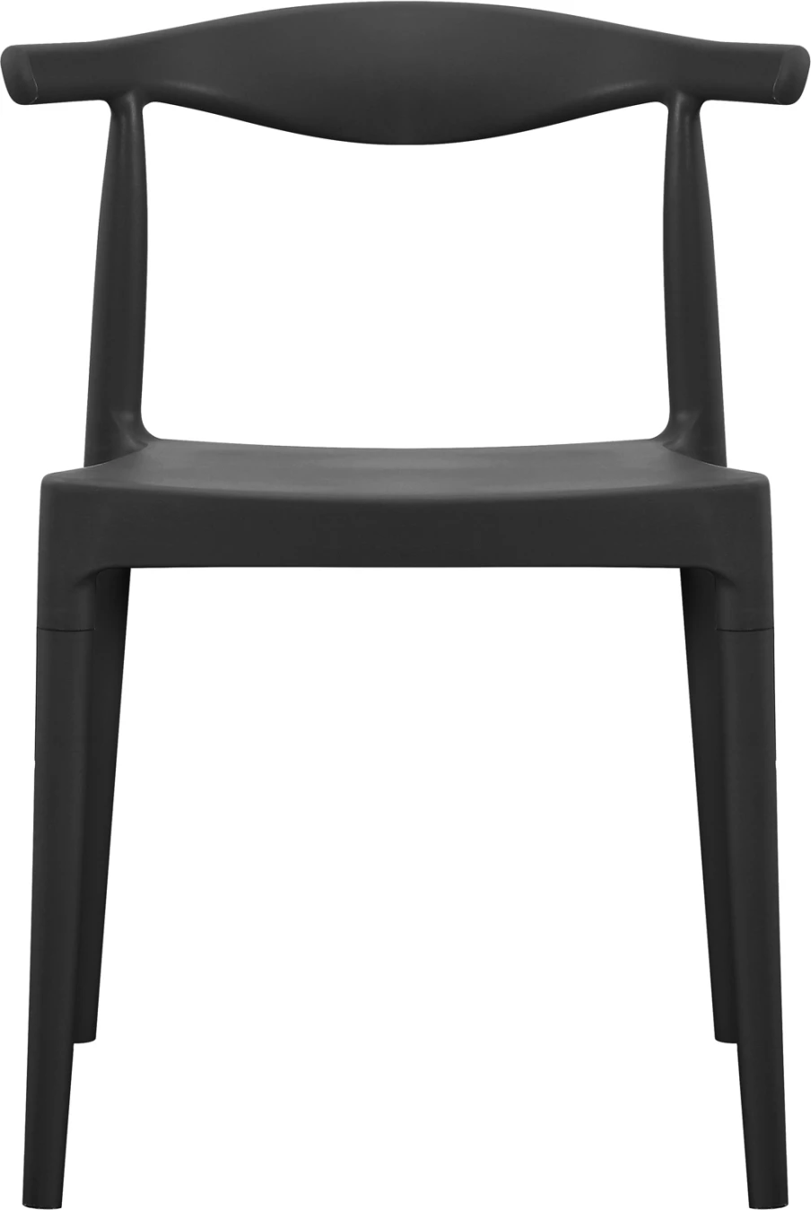 Karrige për ngrënie jashtë ALOR, polipropilen e zezë, FH6624.02, 47x55x74.5cm, set prej 4 copë