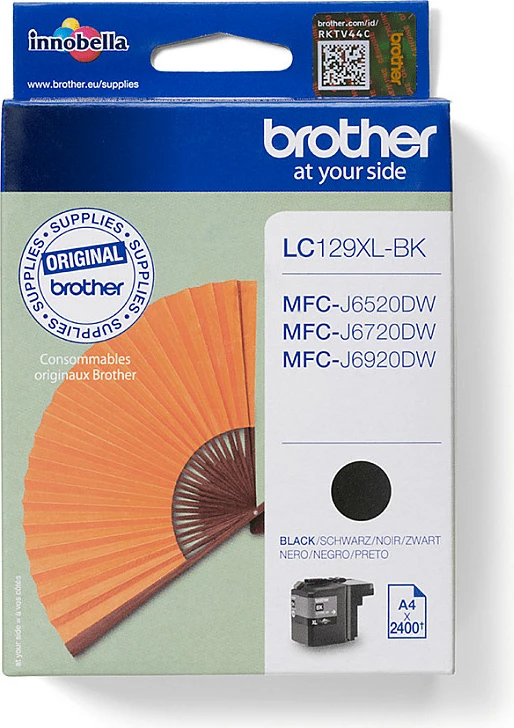 Toner Brother LC129XL-BK, High Yield, 2400 faqe, e zezë