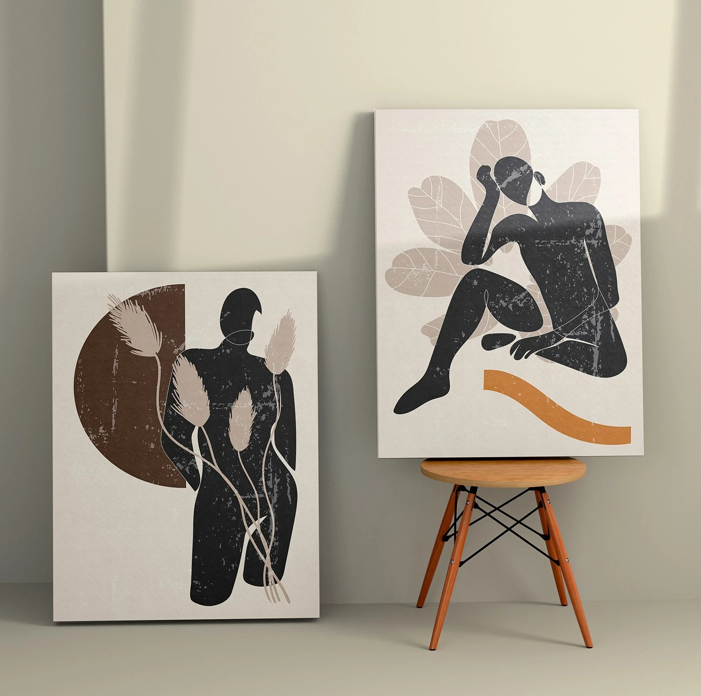 Pikturë dekorative në kanavacë (2 copë), Wallity, 2KNV4250, 50x70cm