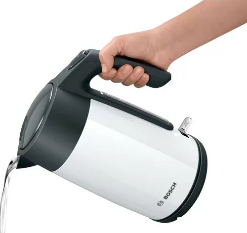 Çajnik Bosch TWK7L461, 1.7 L, 2400 W, Bardhë