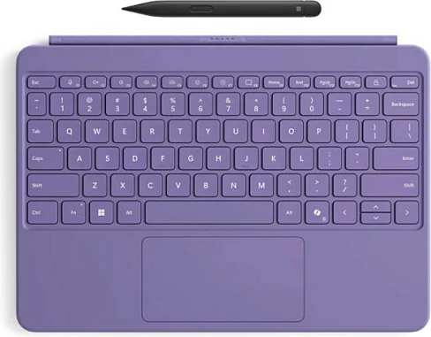 Tastierë Microsoft Surface Pro 12" me Slim Pen, QWERTZ gjerman, me ndriçim, vjollcë