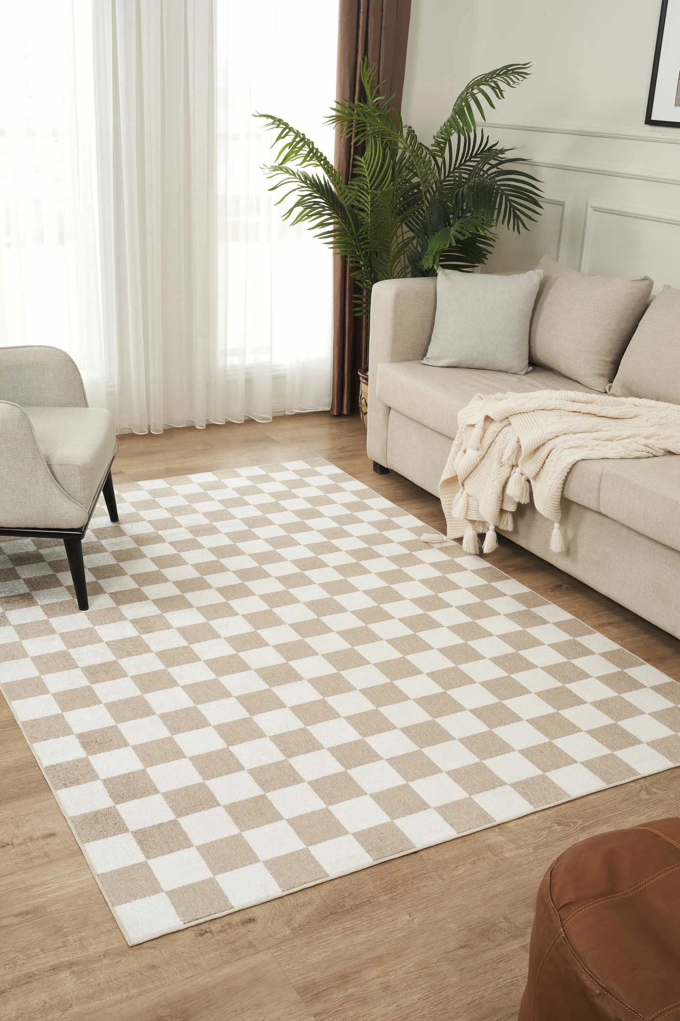 Qilim (80x150) Conceptum Hypnose, Damas 4001, krem, kafe