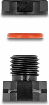 Tapë ventilimi DeLOCK M12, IP67/68, 2 copë, e zezë