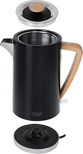 Vluese uji Adler AD 1347b, 2200 W, 1.7 L, e zezë