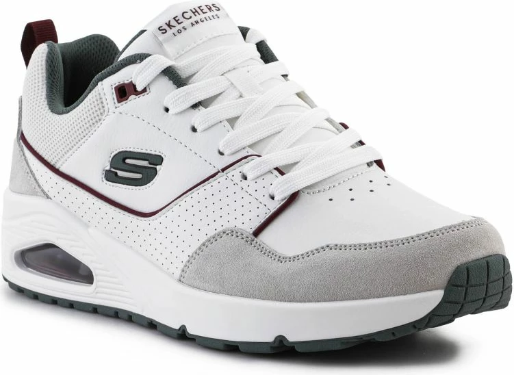 Atlete për meshkuj Skechers, të bardha dhe gri