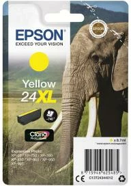Kartush boje, Epson, 24XL C13T24344012, XL 8.7 ml, e verdhë