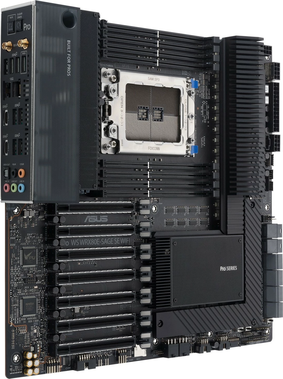 Pllakë amë ASUS Pro WS WRX80E-SAGE SE WIFI II, Socket sWRX8, AMD Ryzen Threadripper PRO, 2.05 TB, e zezë