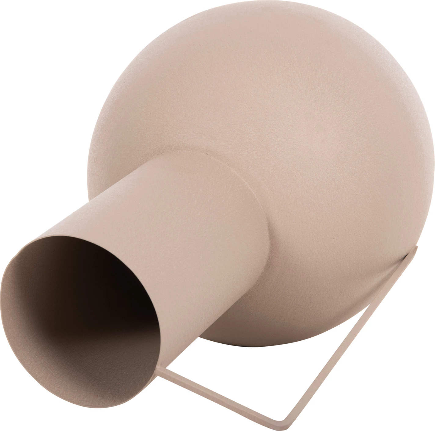 Vazo dekorative FLAGON FH4259.01 metalike, ngjyrë ecru, Φ34x54H cm