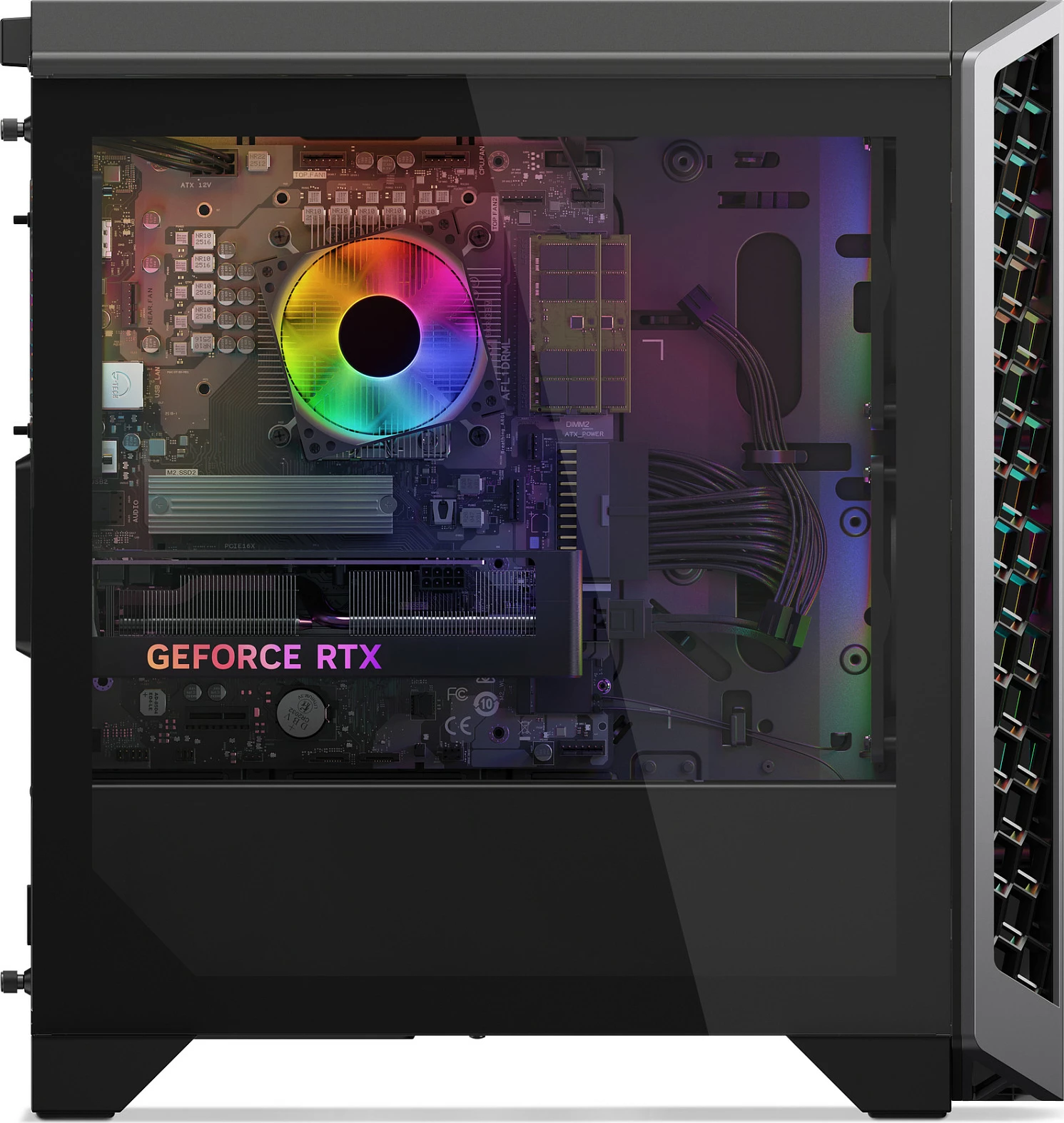 Kompjuter desktop Lenovo IdeaCentre LOQ 26ADR10, Ryzen 7 8745HX, 16GB DDR5, 1TB SSD, GeForce RTX 5070 12GB, Windows 11 Home, Luna Grey/Eclipse Black