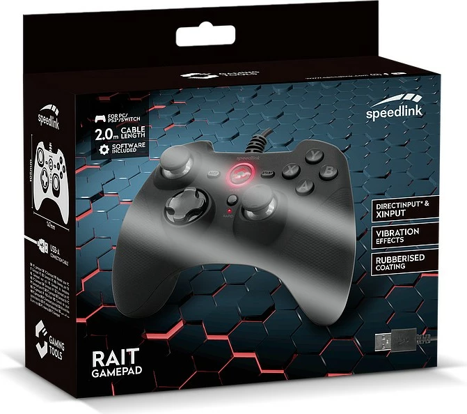 Gamepad Speedlink RAIT, Nintendo Switch, PC, Playstation 3, i zi